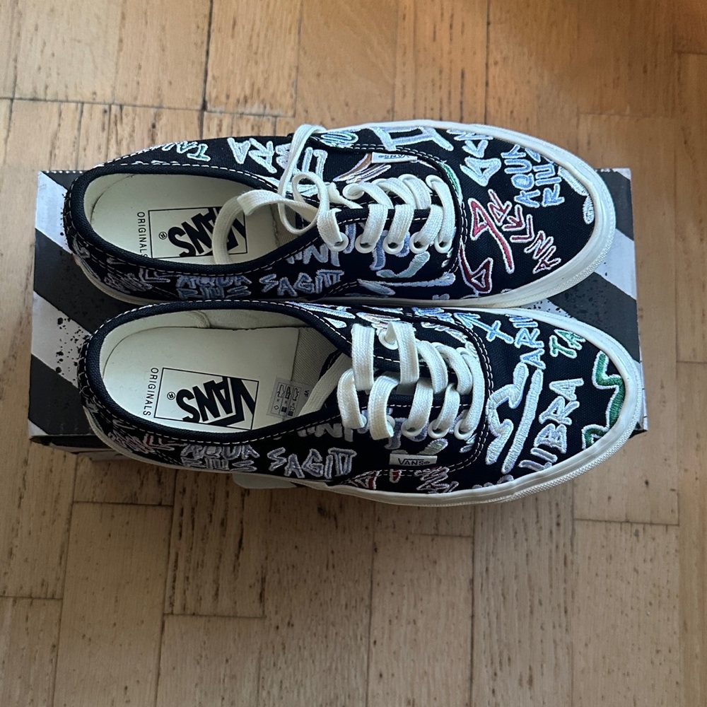 Vans Vault OG Authentic LX Black and White Sneakers